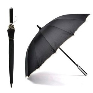 60 폰지 14K 체크바이어스 우산