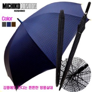 미치코런던 70투톤체크방풍 장우산